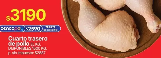 Cuarto trasero de pollo