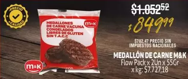 M&K - MEDALLÓN DE CARNE