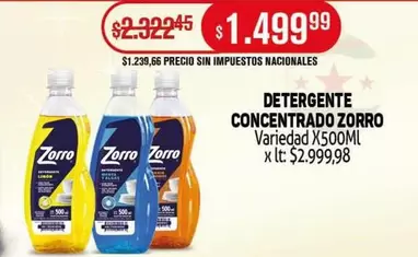Zorro - DETERGENTE CONCENTRADO
