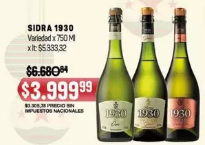 Variedad - SIDRA 1930