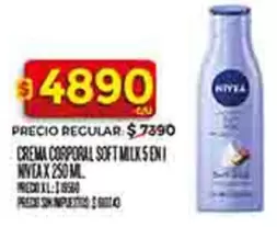 Nivea - CREMA CORPORAL SOFT MILK S EN I