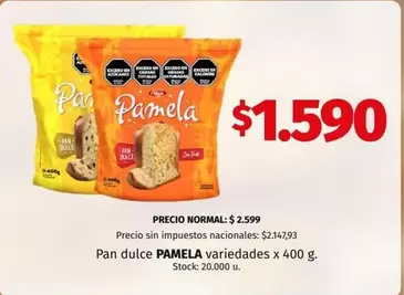 X$ - Pan dulce PAMELA