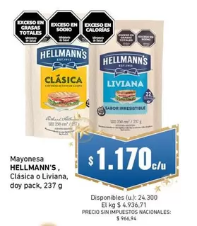 Hellmann's - Clásica o Liviana