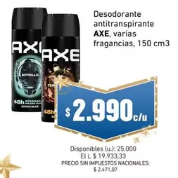 Axe - Desodorante antitranspirante