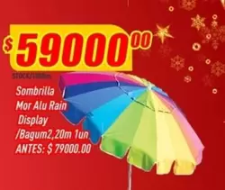 Mor - Sombrilla  Alu Rain Display /Bagum2,20m 1un