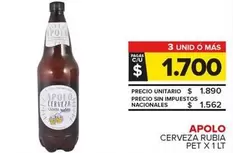 Apolo - Cerveza Rubia
