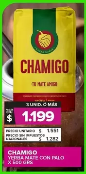 Chamigo - Yerba Mate Con Palo
