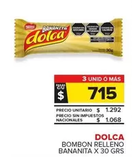 Dolca - Bombon Relleno Bananita