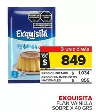 Exquisita - Flan Vainilla