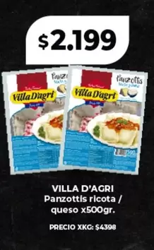 Villa D'agri - Panzottis ricota / queso x500gr.