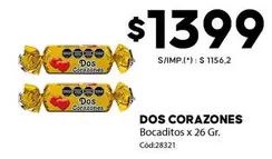 Dos corazones - Bocaditos x 26 Gr.