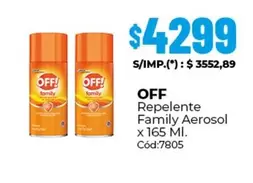Off - Repelente Family Aerosol