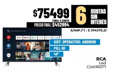 RCA - Led Cód:86571