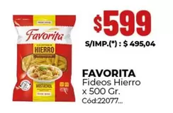 Favorita - Fideos Hierro