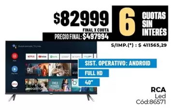 RCA - Led Cód:86571