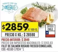 X$ - FILET DE SALMON ROSADO FRESCO/CONGELADO