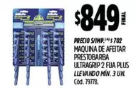 Prestobarba - MAQUINA DE AFEITAR PRESTOBARBA ULTRAGRIP 2 FUA PLUS
