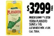 Playadito - YERBA PLAYADITO