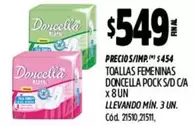 Doncella - TOALLAS FEMENINAS