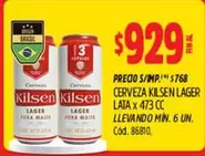 Brasil - CERVEZA KILSEN LAGER