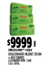 Hileret - EDULCORANTE STEVIA