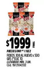 308 -  AL HUEVO x 500