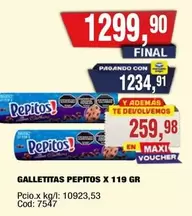 Pepitos - GALLETITAS PEPITOS X 119 GR