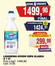 Ayudin - LAVANDINA ROPA BLANCA