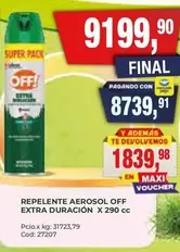 Off - REPELENTE AEROSOL EXTRA DURACIÓN
