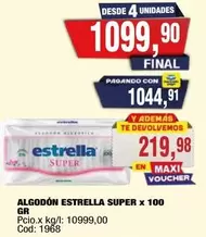 Estrella - ALGODÓN SUPER x 100 GR