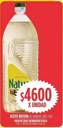 Natura - ACEITE NATURA DE GIRASOL