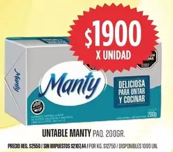 Manty - UNTABLE