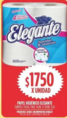 Elegante - PAPEL HIGIÉNICO