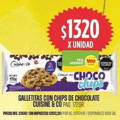 Cuisine - GALLETITAS CON CHIPS DE CHOCOLATE