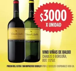 Viñas de Balbo - CHABLIS O BORGOÑA