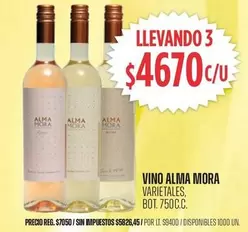 Alma Mora - VINO ALMA MORA