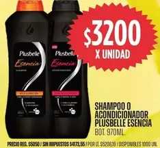 Plusbelle - SHAMPOO O
ACONDICIONADOR
ESENCIA