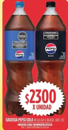 Pepsi - COLA REGULAR O BLACK