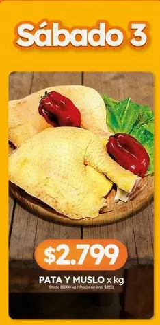 X$ - PATA Y MUSLO x kg