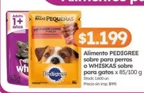 Pedigree - Alimento sobre para perros o sobre para gatos