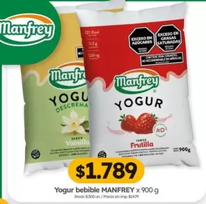 Manfrey - Yogur bebible