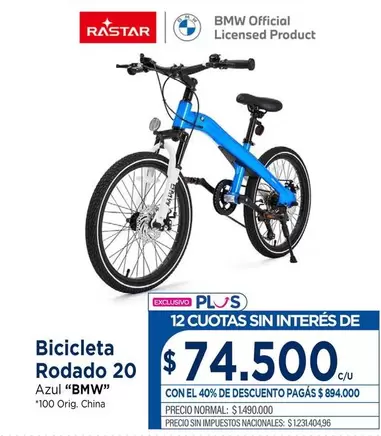 Bicicleta Rodado 20
