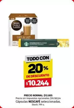 Nescafé - Cápsulas NESCAFÉ seleccionadas