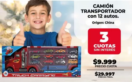 Origen - CAMIÓN TRANSPORTADOR con 12 autos.