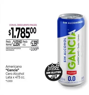 Gancia - Cero Alcohol