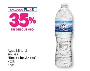 Eco de los Andes - Agua Mineral sin Gas