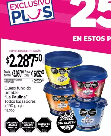 La paulina - Queso fundido untable