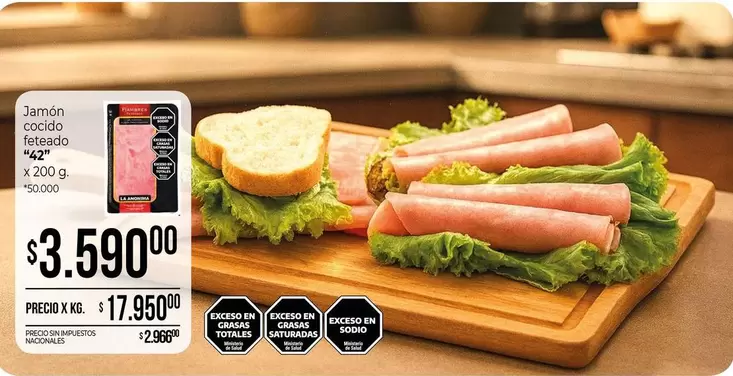 42 - Jamon cocido feteado