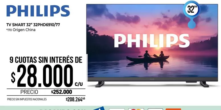 Philips - TV SMART 32" 32PHD6910/77