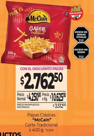 X$ - Papas Clásicas